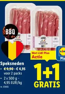 Lidl Speksneden aanbieding