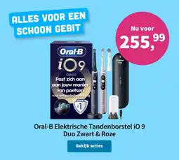 Plein.nl Oral-B Elektrische Tandenborstel iO 9 Duo Zwart & Roze aanbieding