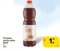 Carrefour Drive The glacé saveur pèche Simpl aanbieding
