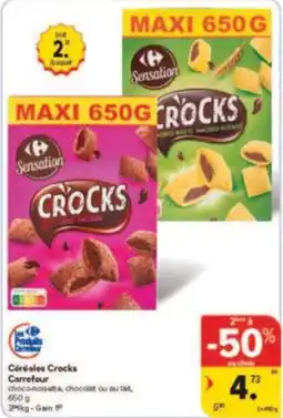 Carrefour Drive Céréales Crocks Carrefour aanbieding