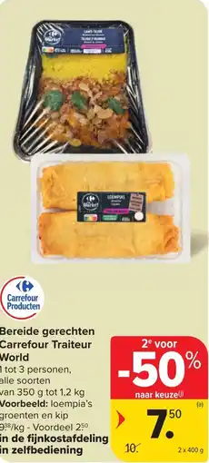 Carrefour Market Bereide gerechten Carrefour Traiteur World aanbieding