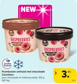 Carrefour Market Frambozen omhuld met chocolade Carrefour aanbieding