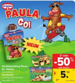 Carrefour Market Dr. Oetker Vanillepudding Paula aanbieding
