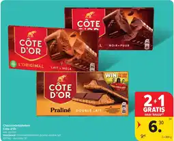 Carrefour Market Côte d'Or Chocoladetabletten aanbieding