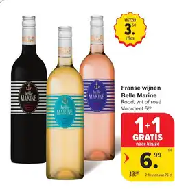 Carrefour Market Franse wijnen Belle Marine aanbieding
