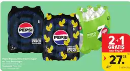 Carrefour Market Pepsi Regular, Max of Zero Sugar en 7 Up Zero Sugar aanbieding