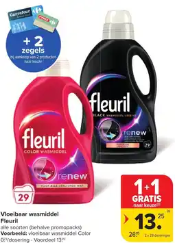 Carrefour Market Fleuril Vloeibaar wasmiddel aanbieding