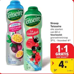 Carrefour Market Teisseire Siroop aanbieding