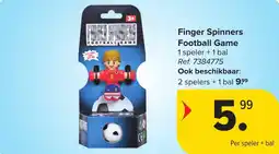 Carrefour Finger Spinners Football Game aanbieding
