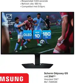 Carrefour Samsung Scherm Odyssey G5 aanbieding