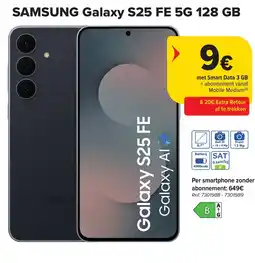Carrefour SAmsung Galaxy S25 FE 5G 128 GB aanbieding