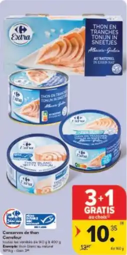 Carrefour Drive Conserves de thon carrefour aanbieding