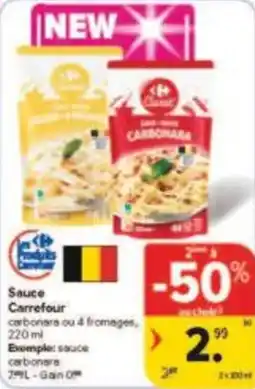 Carrefour Drive Sauce carrefour aanbieding