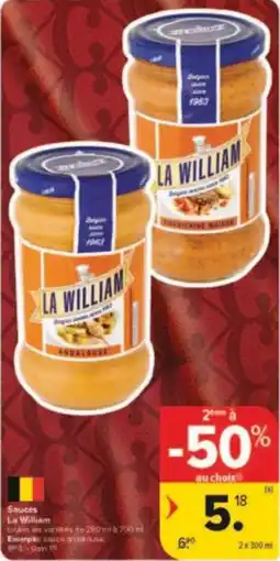 Carrefour Drive Sauces la william aanbieding