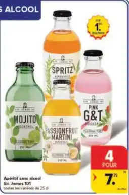 Carrefour Drive Apéritif sans alcool sir james 101 aanbieding