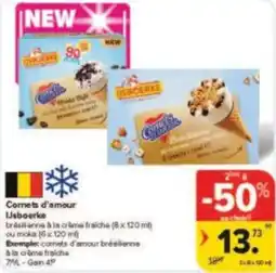 Carrefour Drive Cornets d'amour ijsboerke aanbieding