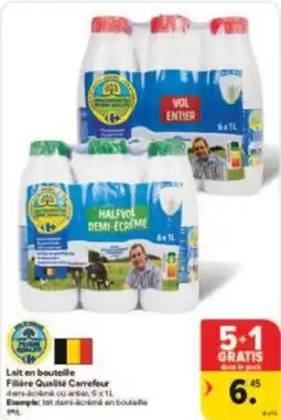 Carrefour Drive Lait en bouteille filiere qualite carrefour aanbieding