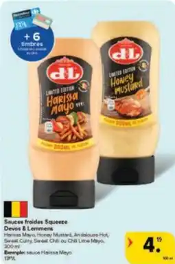 Carrefour Drive Sauces froides squeeze devos & lemmens aanbieding