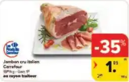 Carrefour Drive Jambon cru italien Carrefour aanbieding