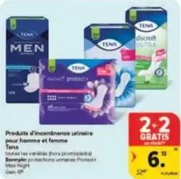 Carrefour Drive Produits d'incontinence urinaire pour homme et femme tena aanbieding