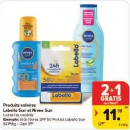 Carrefour Drive Produits solaires labello sun et nivea sun aanbieding