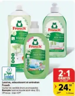 Carrefour Drive Lessive adoucissant et entretien Frosch aanbieding
