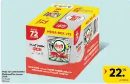 Carrefour Drive Pods vaisselle machine platinum plus lemon dreft aanbieding