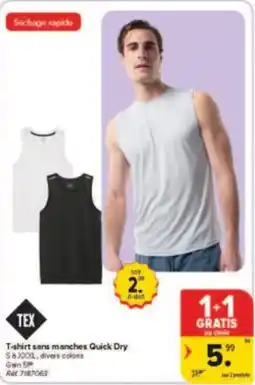Carrefour Drive T-shirt sans manches Quick Dry aanbieding