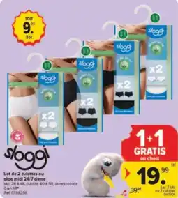 Carrefour Drive Lot de 2 culottes ou slips midi 24/7 dame aanbieding