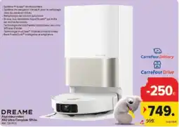 Carrefour Drive Dreame aspirateur robot X50 Ultra Complete White aanbieding