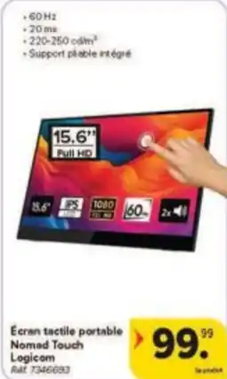 Carrefour Drive Ecran tactile portable nomad touch logicom aanbieding