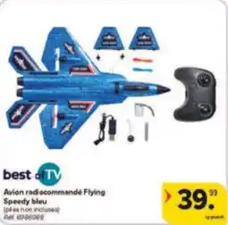 Carrefour Drive Avion radiocommandé flying speedy bleu aanbieding