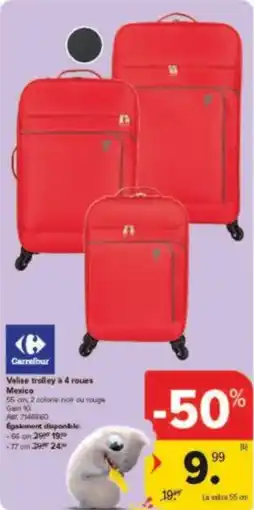 Carrefour Drive Valise trolley à 4 roues mexico aanbieding