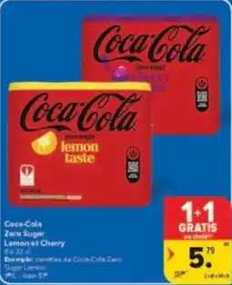 Carrefour Drive Coca-cola zero sugar lemon et cheny aanbieding