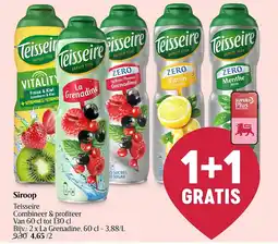 Delhaize Siroop Teisseire aanbieding