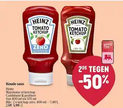 Delhaize Koude saus Heinz aanbieding