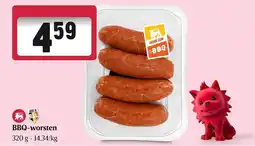 Delhaize BBQ worsten aanbieding