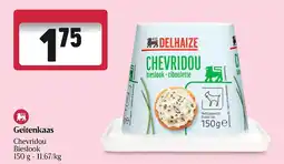 Delhaize Geitenkaas chevridou bieslook aanbieding