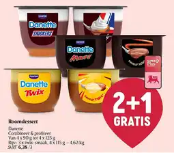 Delhaize Roomdessert Danette aanbieding