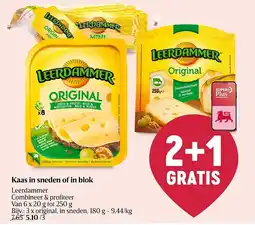 Delhaize Kaas in sneden of in blok Leerdammer aanbieding