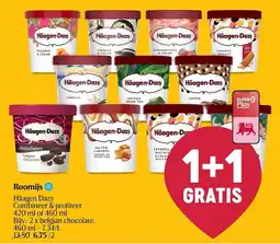 Delhaize Roomijs häagen dazs aanbieding