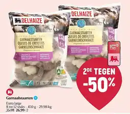 Delhaize Garnaalstaarten aanbieding