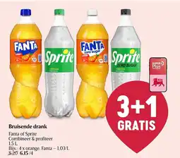 Delhaize Bruisende drank FANTA of Sprite aanbieding