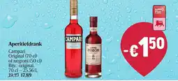 Delhaize Aperitiefdrank campari original aanbieding