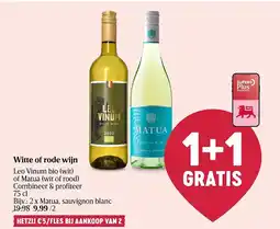Delhaize Witte of rode wijn aanbieding
