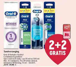 Delhaize Tandverzorging Oral-B behalve Vitality aanbieding