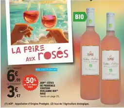 E.Leclerc Aop côtes de provence chateau reillanne bio rosé aanbieding