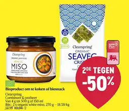 Delhaize Bioproduct om te koken of biosnack aanbieding