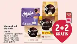 Delhaize Warme drank met melk aanbieding