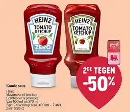 Delhaize Koude saus aanbieding